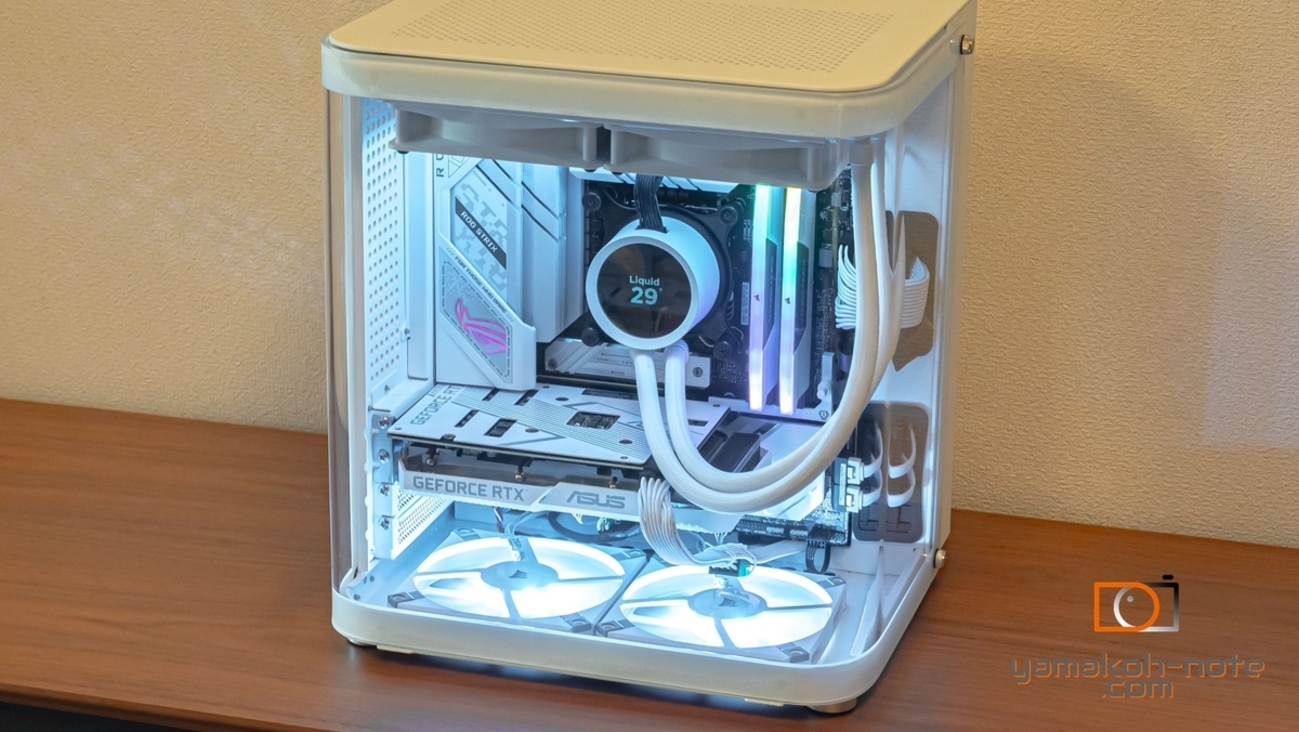 NTG PCケース Micro-ATX Mini-ITX 対応 強化ガラス USB3.0 超大口径 