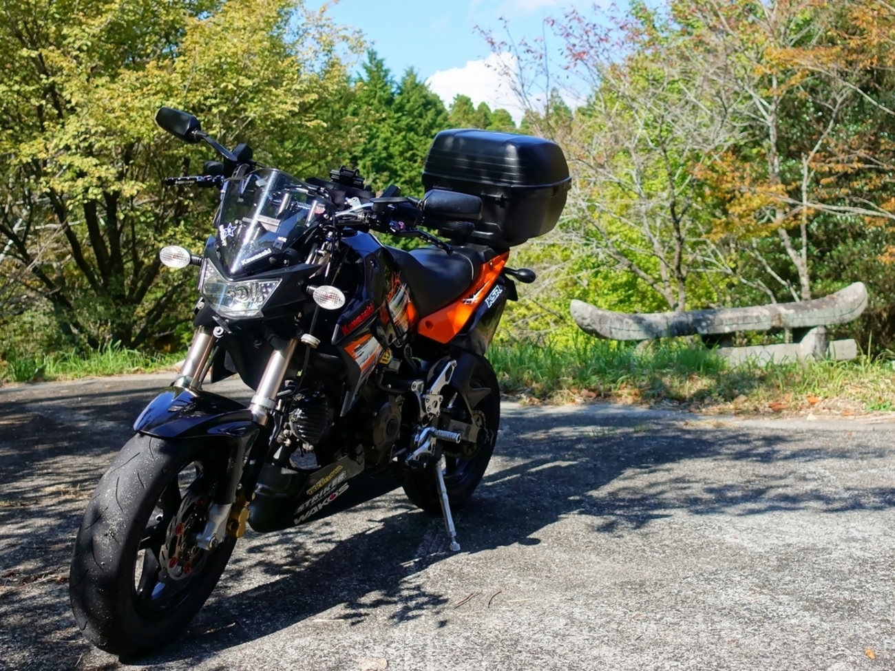 KSR110pro フロントタイヤ 交換 リアキャリパー メンテ - I don't know