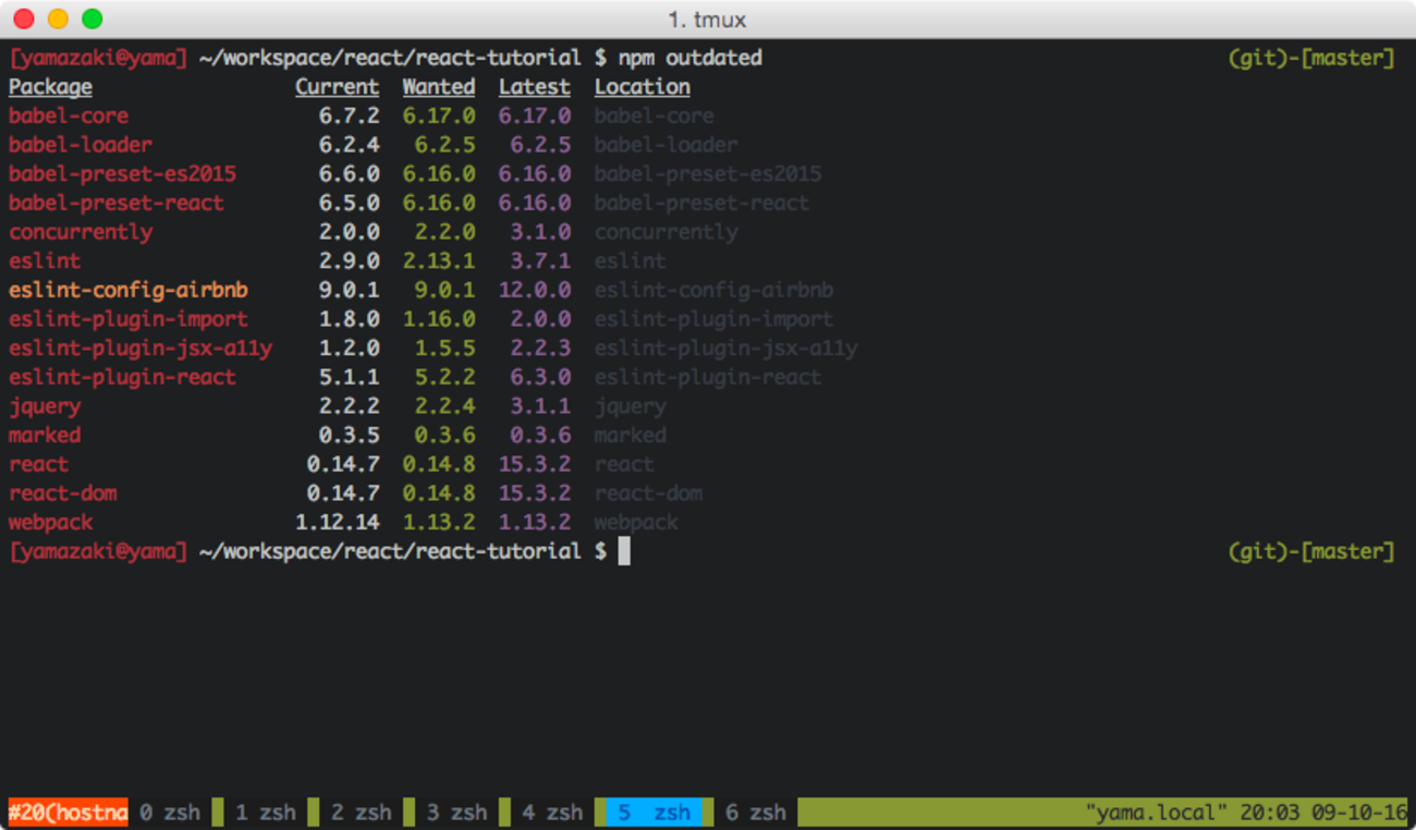 npm installしたパッケージの更新確認とアップデート(npm-check-updates) - dackdives blog