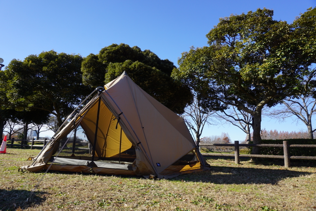 ゼクーm 二股ポール&amp;グランドシート（ODグリーンをカット）付属 ZEKU-M INNER TENT FOOTPRINT | PRODUCTS | ZANE ARTS