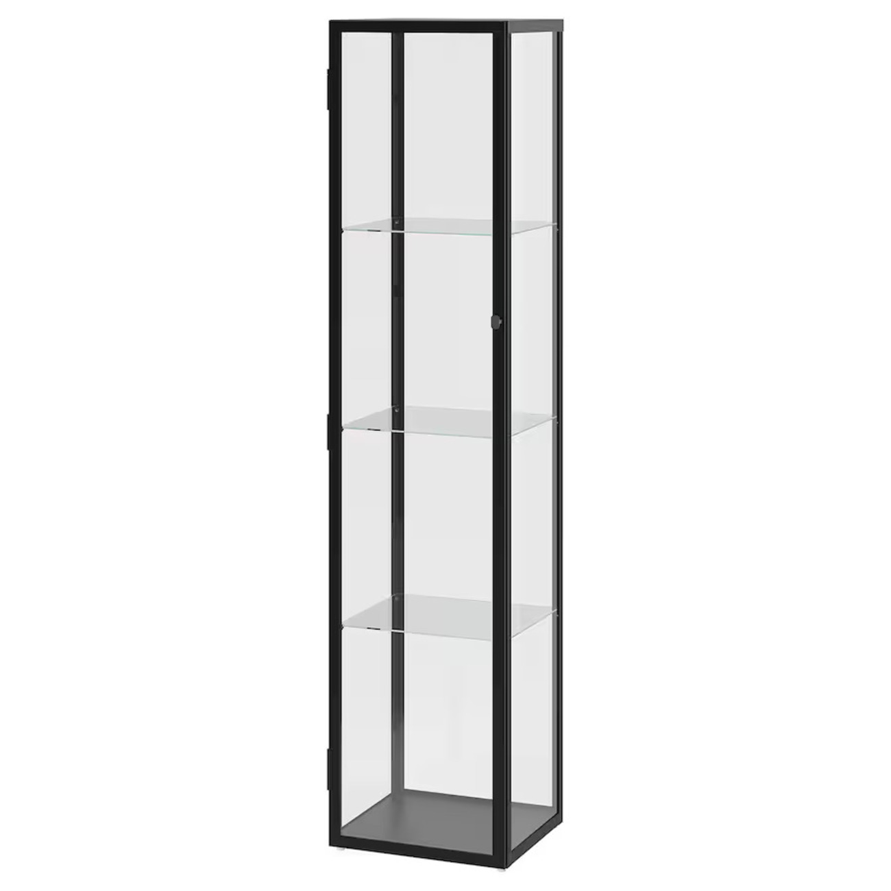 最終値下【美品】IKEA RUDSTA ルードスタ RUDSTA ルードスタ コレクションケース, チャコール, 80x37x120
