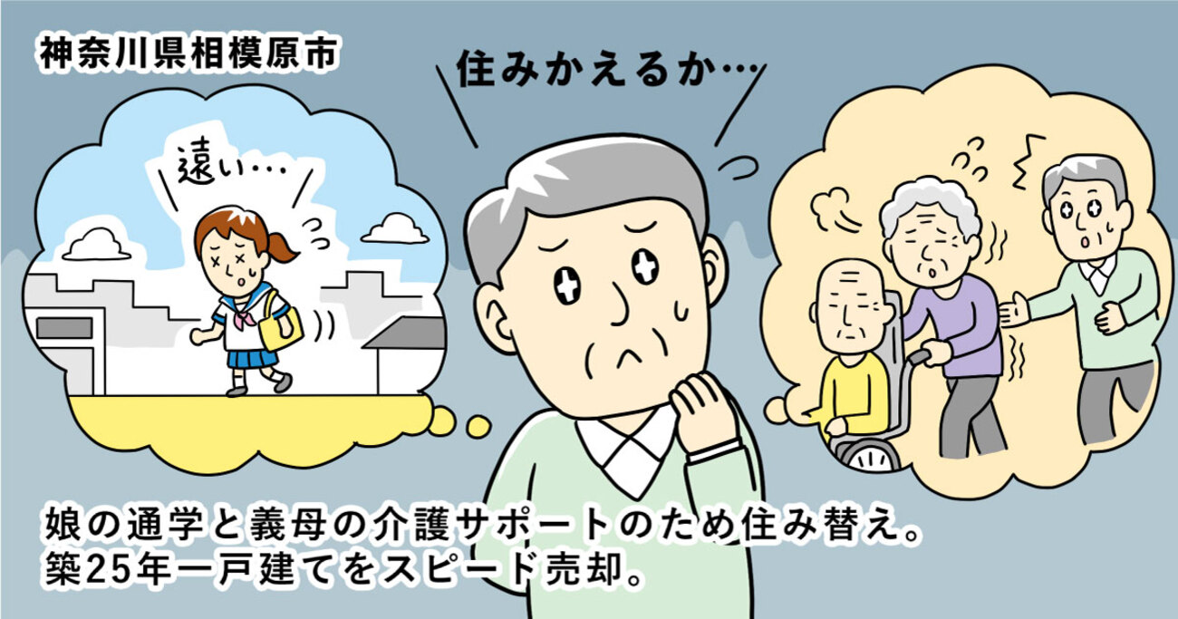 築25年の郊外の一戸建てを、地元の不動産会社に託して約1カ月で難なく売却／神奈川県相模原市Sさん（50代）