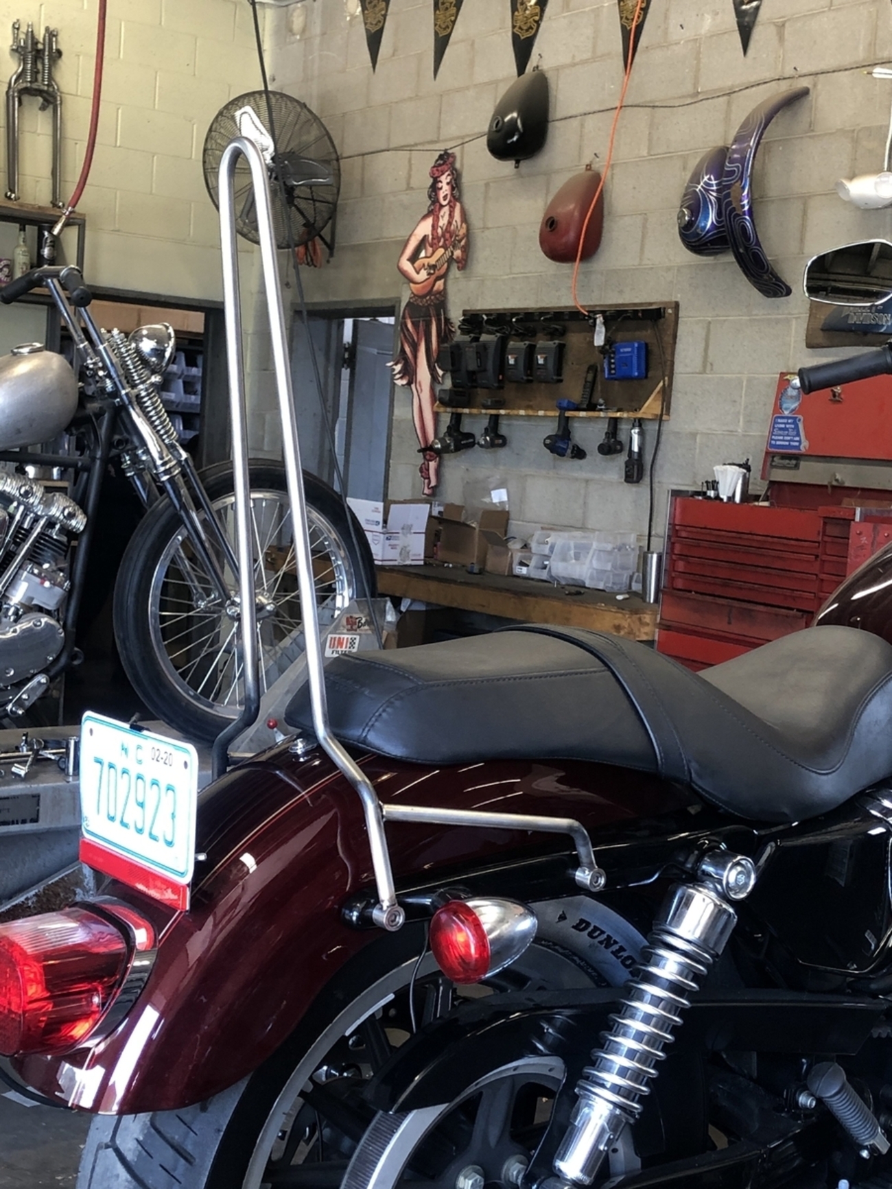 パーツ：Prism Supply Co「Sportster Sissy Bar - 2004 and up 