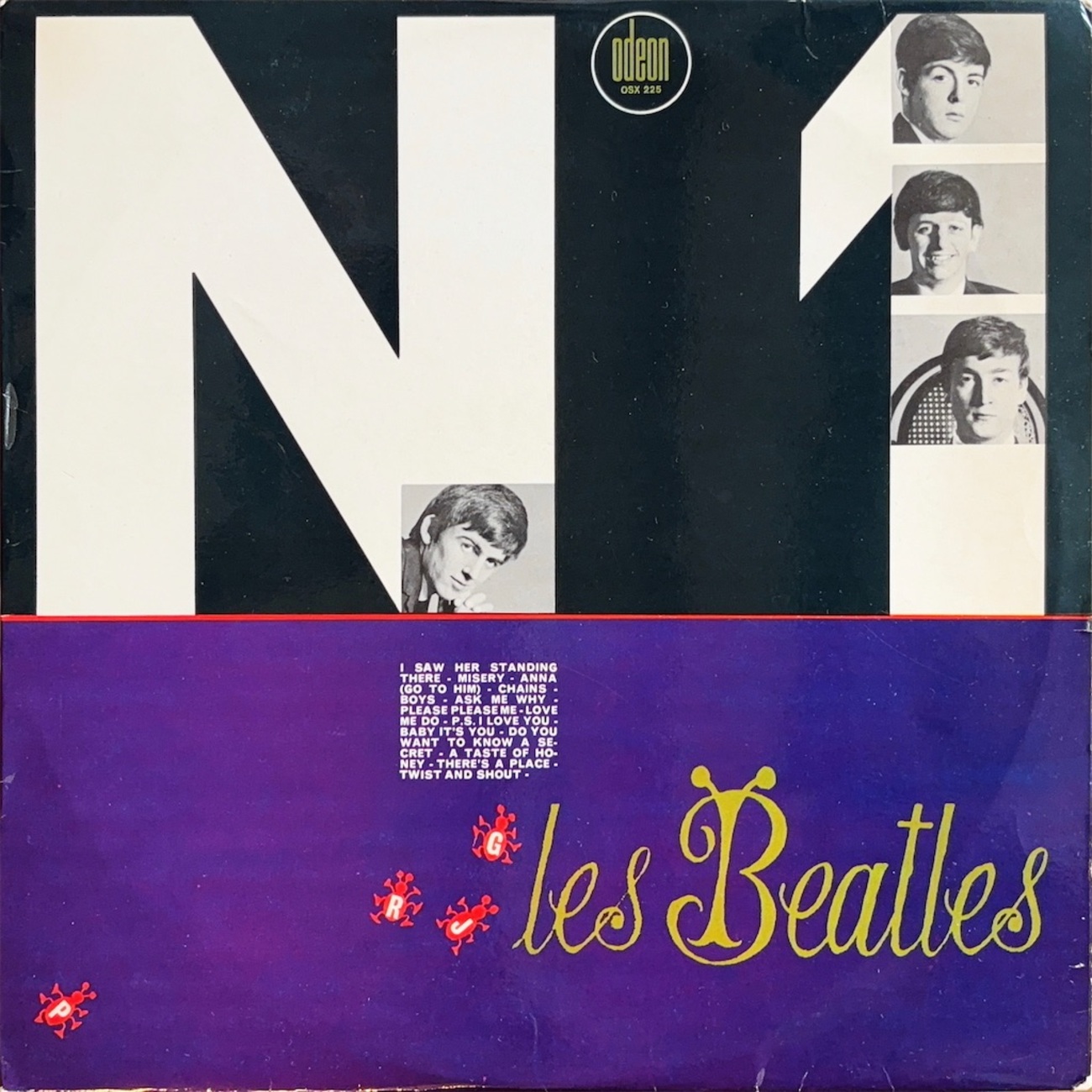 N°1（Please Please Me） / Les Beatles【フランス盤(モノラル 