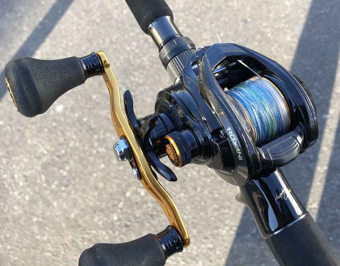 PE1.5号付2.4mコンパクトベイトロッド&ベイトリール右ハンドル