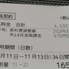 2024年(令和6年)11月の我が家のエコな電気代