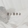 遅い春休み