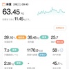 63.45kg 前日比+0.15kg