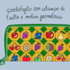 portafoglio con stampe di frutta e motivi geometrici【幾何学模様とフルーツ柄の財布】