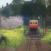 小湊鐡道　里山トロッコ⑦　里見駅を発車^^