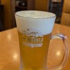サイゼリヤで、ビール。