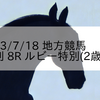 2023/7/18 地方競馬 門別競馬 8R ルビー特別(2歳)OP
