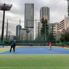 昨日は先輩方とテニス