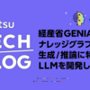 経産省GENIACでナレッジグラフの生成/推論に特化したLLMを開発しました！