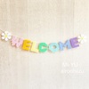 アイロンビーズ　WELCOMEガーランド