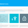 Webフォントアイコンとして使えるGoogle Material Icons