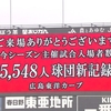 カープ主催試合入場者数の球団新記録更新＼(^o^)／