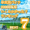 単気筒バイクかかる費用ランキングBEST7