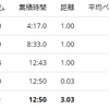 練習日誌20/2/17ペース走3km　ダイエット記録