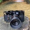 M3BPとSummicron 50mm f2 BPにモノクロフィルムで大網白里の南玉不動尊の滝を撮ってきた