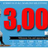 Ichiro reaches 3,000 MLB hits