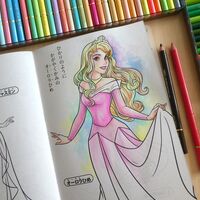ディズニー塗り絵 子供用ぬりえ 完成作品ページ 塗り絵日記
