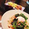 #292　とある日曜の食卓「鮭とブロッコリーのクリームパスタ」と「そら豆のパルミジャーノ焼き」
