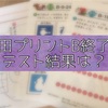 年中3月、七田プリントBが終了！テストは何点？