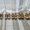 子どもが1歳の1年間で履いた靴を並べてみた