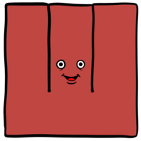 かわいいアルファベットのW のイラスト