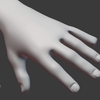 Blender 399日目。「身体のモデリング」その52 ～薬指～。