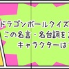 【ドラゴンボールクイズ 全30問】この名言・名台詞を言ったキャラクターは？