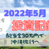 【2022年5月投資記録】配当金30万円で沖縄旅行を目標にするブログ【QYLD・HDV 】