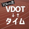 30km走のVDOT⇔目標タイムを計算するツールを作りました。