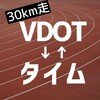 30km走のVDOT⇔目標タイムを計算するツールを作りました。