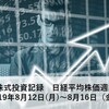 日々の株式投資記録　日経平均株価週間予想　190812～0816