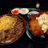 高崎市のまさかでチーズ牛ぶっかけうどんとひとくちタルタルミックス丼。食後はパン工房シエル。夕食は第一ホルモン。2月5日のRUN記録。