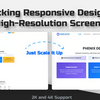 ウルトラHD解像度のレスポンシブデザインを解き放つ！2K/4Kディスプレイの簡単な解決策