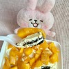 セブのマンゴーでオレオクッキーのケーキを作ってみた(*´▽｀*)