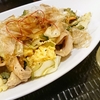 ゴーヤのアンチョビチャンプルー、焼き野菜うどんなど(居酒屋)