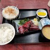 西川口の「あおき食堂」でカツオ刺身定食を食べました🐟