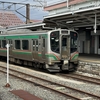 鉄道７１７　会津若松駅にて　列車を撮影