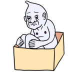 天を仰ぐ宇宙人 のイラスト ホビヲノエ