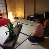 ２日間限定！本日最終日。「花と灯り展」とひな祭り茶会　＠京都