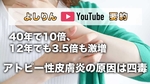 【よしりんYouTube要約】アトピー性皮膚炎の原因は四毒｜40年で10倍、12年でも3.5倍も激増｜ストレスや環境因子では絶対に説明できない｜明らかに4毒が原因【4毒抜き】
