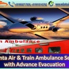 Vedanta Air Ambulance Service in Aurangabad and Bokaro with Qualified Medical team