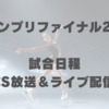 グランプリファイナルの試合日程と地上波放送、ライブ配信など視聴方法