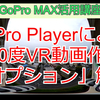 GoPro Playerでの360度VR動画エクスポート