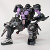 【ガンプラ】GQuuuuuuX HG軍警ザクを改造全塗装で黒い三連星仕様にする！