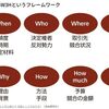 「５W3H」？　３Hの残り２つは？